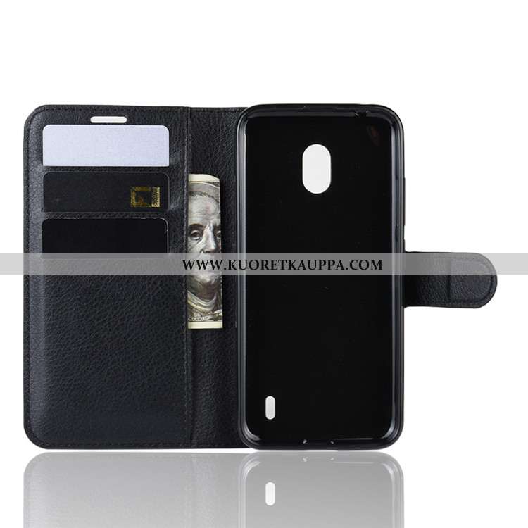 Kuori Nokia 2.2, Kuoret Nokia 2.2, Kotelo Nokia 2.2 Suuntaus Suojaus Nahkakuori Salkku Musta Mustat