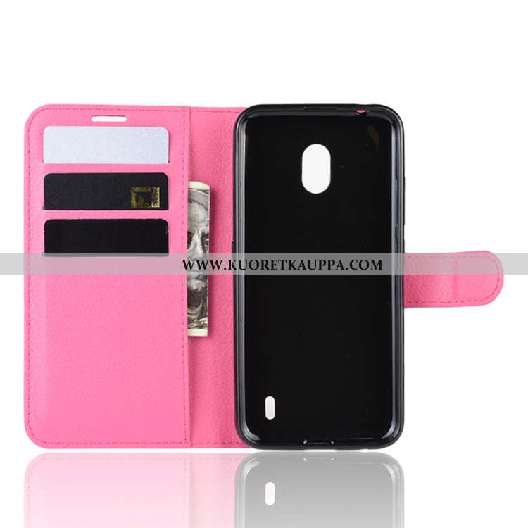 Kuori Nokia 2.2, Kuoret Nokia 2.2, Kotelo Nokia 2.2 Suuntaus Suojaus Nahkakuori Salkku Musta Mustat