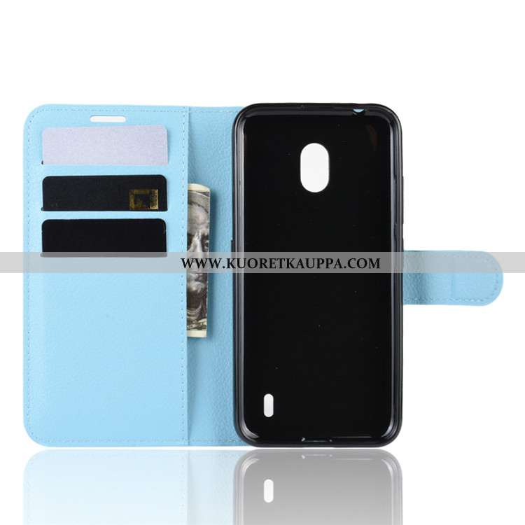 Kuori Nokia 2.2, Kuoret Nokia 2.2, Kotelo Nokia 2.2 Suuntaus Suojaus Nahkakuori Salkku Musta Mustat