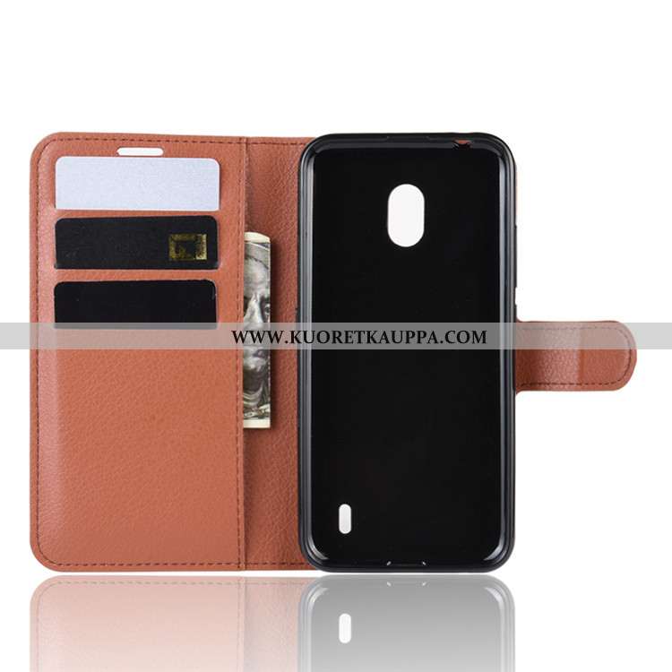 Kuori Nokia 2.2, Kuoret Nokia 2.2, Kotelo Nokia 2.2 Suuntaus Suojaus Nahkakuori Salkku Musta Mustat