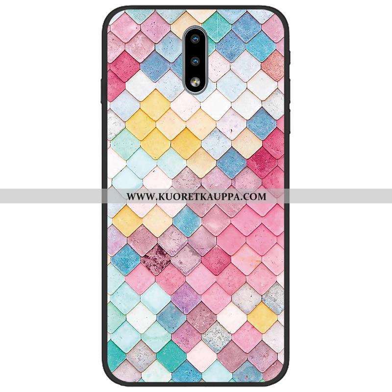 Kuori Nokia 2.3, Kuoret Nokia 2.3, Kotelo Nokia 2.3 Pesty Suede Sarjakuva Pu Pehmeä Neste Väri