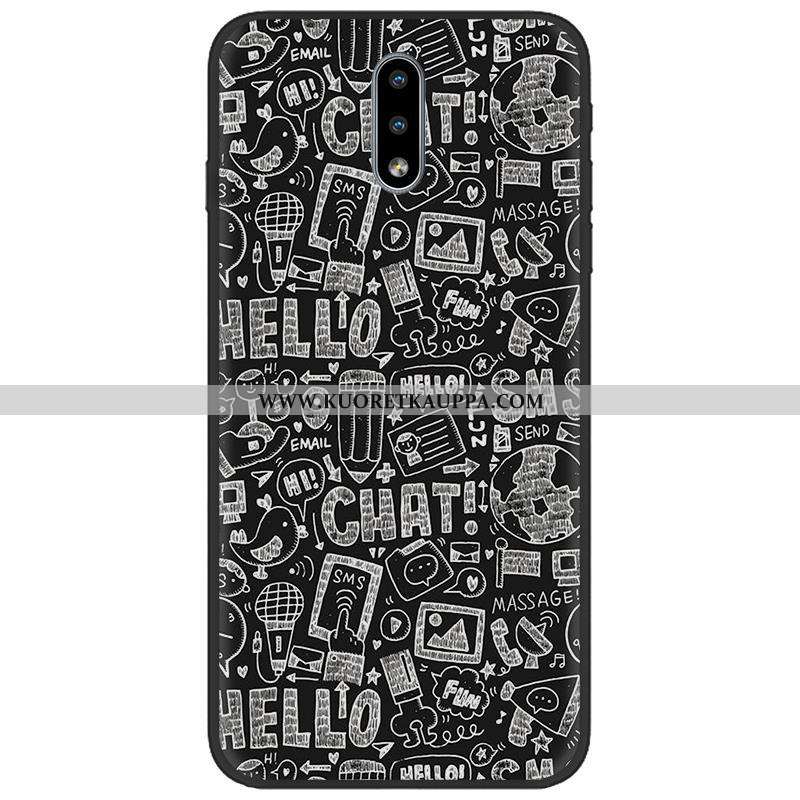 Kuori Nokia 2.3, Kuoret Nokia 2.3, Kotelo Nokia 2.3 Pesty Suede Sarjakuva Pu Pehmeä Neste Väri