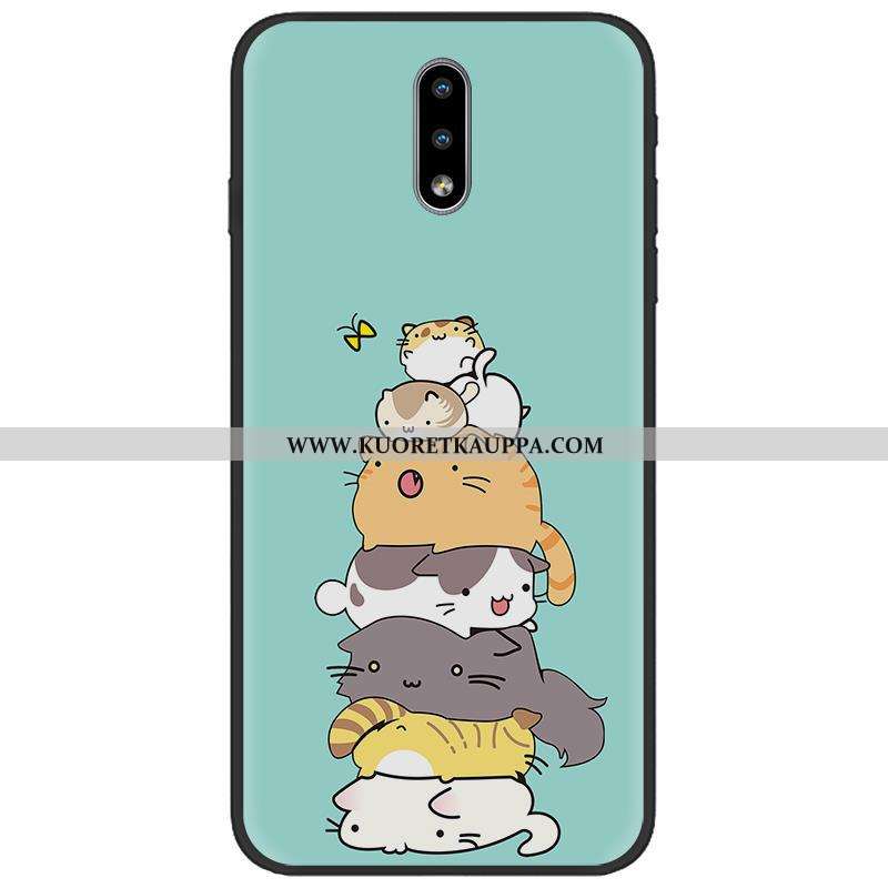 Kuori Nokia 2.3, Kuoret Nokia 2.3, Kotelo Nokia 2.3 Pesty Suede Sarjakuva Pu Pehmeä Neste Väri