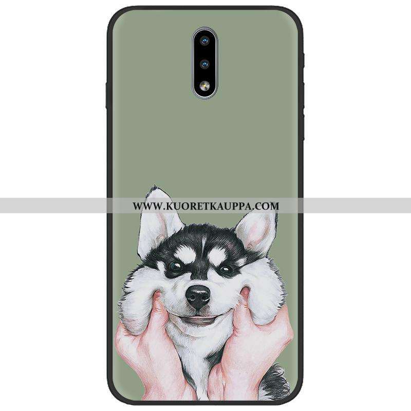 Kuori Nokia 2.3, Kuoret Nokia 2.3, Kotelo Nokia 2.3 Pesty Suede Sarjakuva Pu Pehmeä Neste Väri