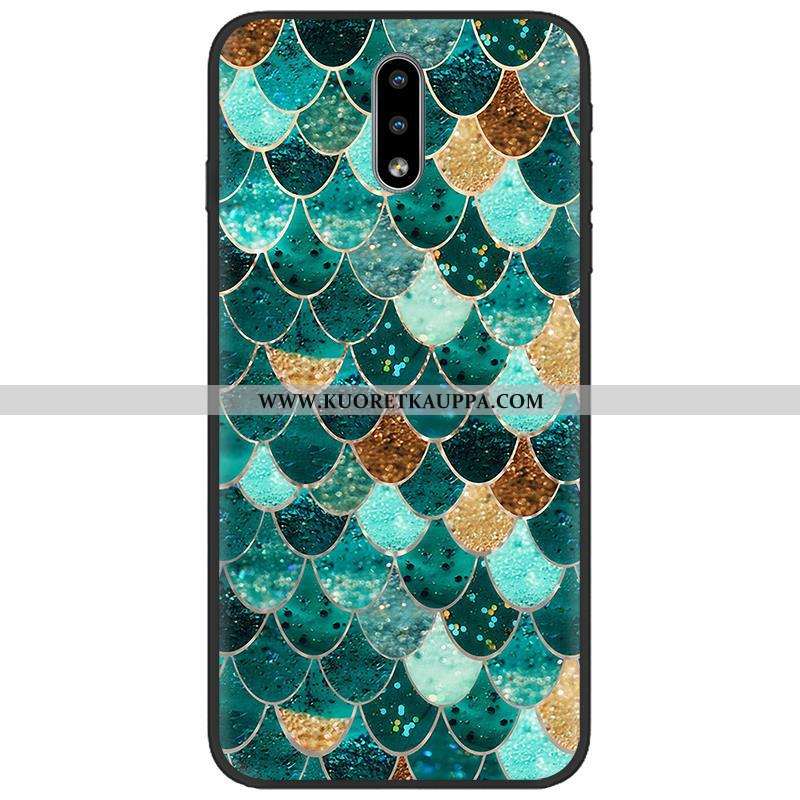 Kuori Nokia 2.3, Kuoret Nokia 2.3, Kotelo Nokia 2.3 Pesty Suede Sarjakuva Pu Pehmeä Neste Väri