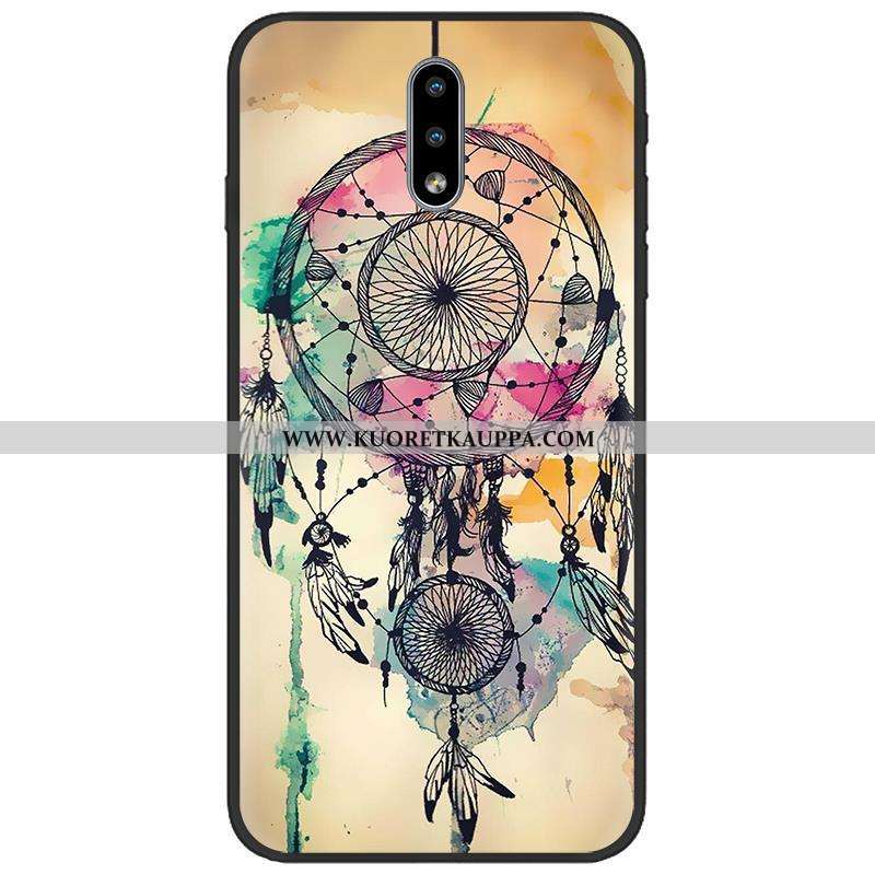 Kuori Nokia 2.3, Kuoret Nokia 2.3, Kotelo Nokia 2.3 Pesty Suede Sarjakuva Pu Pehmeä Neste Väri