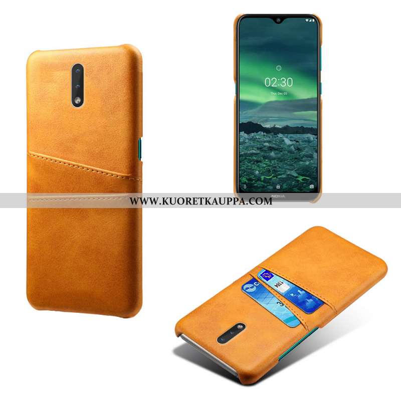 Kuori Nokia 2.3, Kuoret Nokia 2.3, Kotelo Nokia 2.3 Suojaus Nahka Keltainen Puhelimen Keltaiset