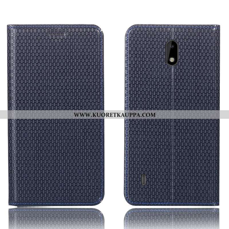 Kuori Nokia 3.1, Kuoret Nokia 3.1, Kotelo Nokia 3.1 Aito Nahka Kukkakuvio Murtumaton Ruskea