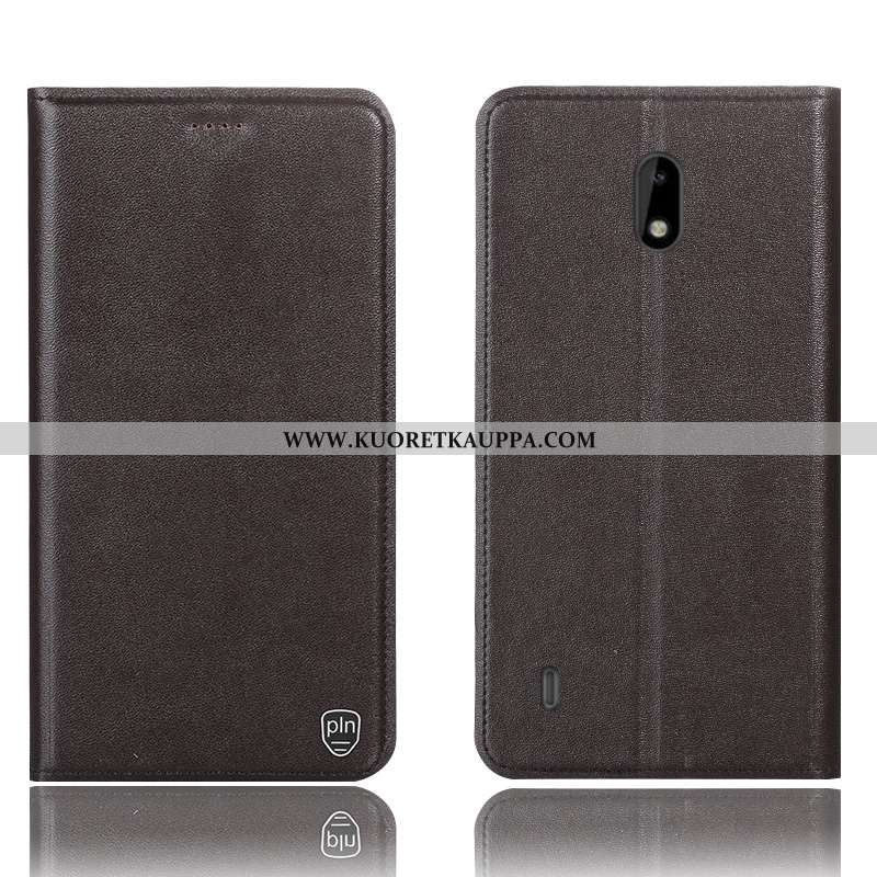 Kuori Nokia 3.1, Kuoret Nokia 3.1, Kotelo Nokia 3.1 Aito Nahka Suojaus All Inclusive Puhelimen Kelta