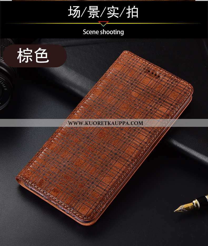 Kuori Nokia 3.1, Kuoret Nokia 3.1, Kotelo Nokia 3.1 Aito Nahka Suojaus All Inclusive Puhelimen Punai