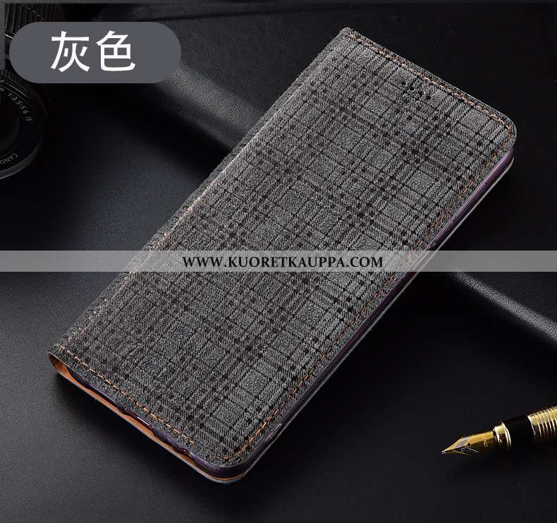 Kuori Nokia 3.1, Kuoret Nokia 3.1, Kotelo Nokia 3.1 Aito Nahka Suojaus All Inclusive Puhelimen Punai