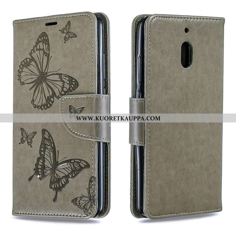 Kuori Nokia 3.1, Kuoret Nokia 3.1, Kotelo Nokia 3.1 Nahka Suojaus Punainen