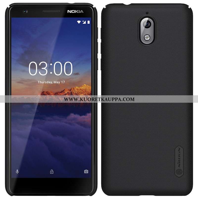 Kuori Nokia 3.1, Kuoret Nokia 3.1, Kotelo Nokia 3.1 Suojaus Pesty Suede Musta Puhelimen Murtumaton M