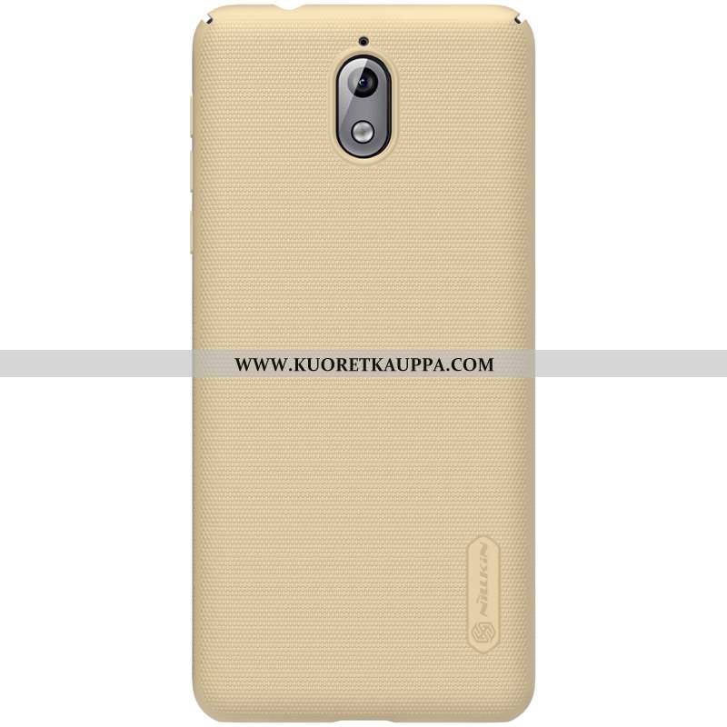 Kuori Nokia 3.1, Kuoret Nokia 3.1, Kotelo Nokia 3.1 Suojaus Pesty Suede Musta Puhelimen Murtumaton M