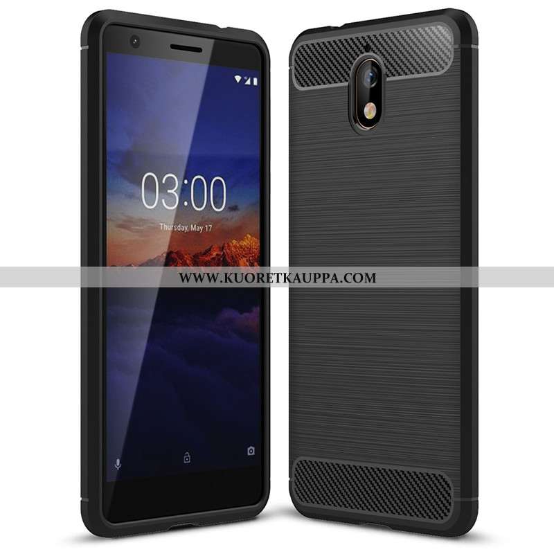 Kuori Nokia 3.1, Kuoret Nokia 3.1, Kotelo Nokia 3.1 Suojaus Tila Kuitu All Inclusive Silikoni Mustat