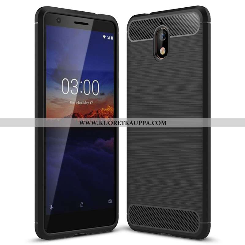 Kuori Nokia 3.1, Kuoret Nokia 3.1, Kotelo Nokia 3.1 Suojaus Tila Kuitu All Inclusive Silikoni Mustat