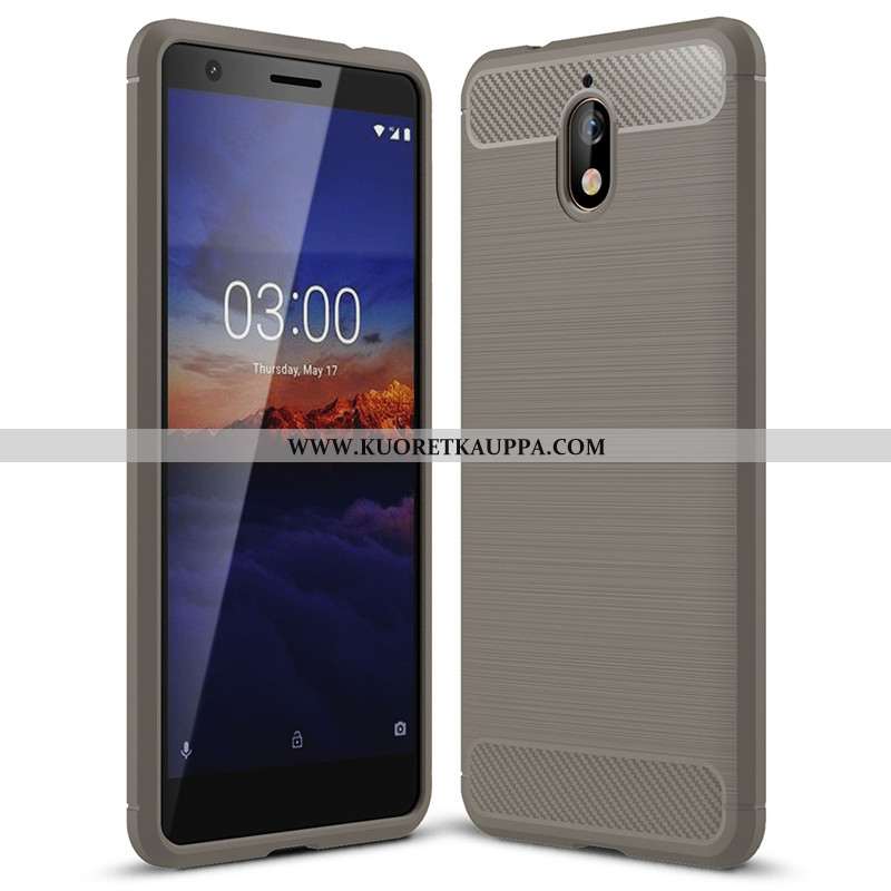 Kuori Nokia 3.1, Kuoret Nokia 3.1, Kotelo Nokia 3.1 Suojaus Tila Kuitu All Inclusive Silikoni Mustat