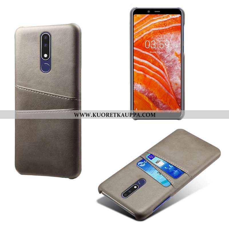 Kuori Nokia 3.1 Plus, Kuoret Nokia 3.1 Plus, Kotelo Nokia 3.1 Plus Suojaus Kortti Puhelimen Ruskea