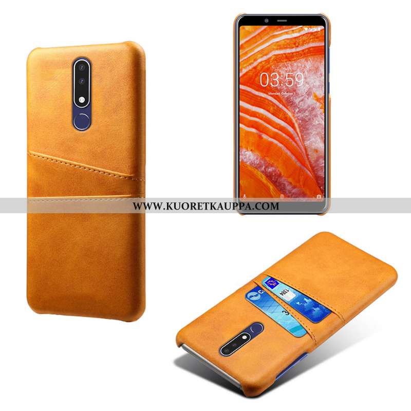 Kuori Nokia 3.1 Plus, Kuoret Nokia 3.1 Plus, Kotelo Nokia 3.1 Plus Suojaus Kortti Puhelimen Ruskea
