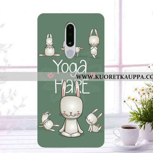 Kuori Nokia 3.1 Plus, Kuoret Nokia 3.1 Plus, Kotelo Nokia 3.1 Plus Suojaus Pehmeä Neste Musta Murtum