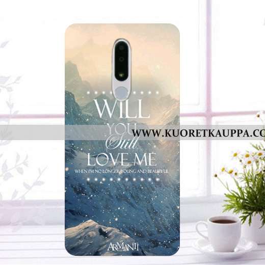 Kuori Nokia 3.1 Plus, Kuoret Nokia 3.1 Plus, Kotelo Nokia 3.1 Plus Suojaus Pehmeä Neste Musta Murtum