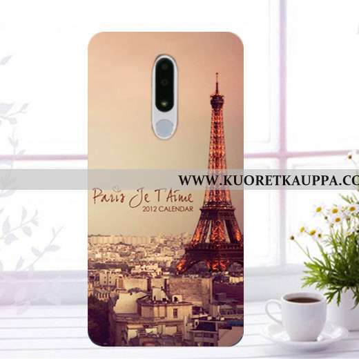 Kuori Nokia 3.1 Plus, Kuoret Nokia 3.1 Plus, Kotelo Nokia 3.1 Plus Suojaus Pehmeä Neste Musta Murtum