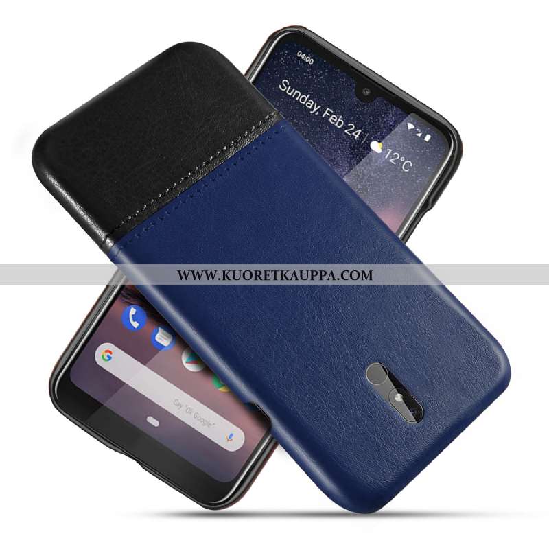 Kuori Nokia 3.2, Kuoret Nokia 3.2, Kotelo Nokia 3.2 Kukkakuvio Suojaus Murtumaton Luova Nahka Punain