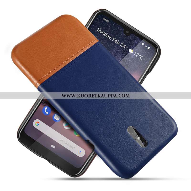 Kuori Nokia 3.2, Kuoret Nokia 3.2, Kotelo Nokia 3.2 Kukkakuvio Suojaus Murtumaton Luova Nahka Punain