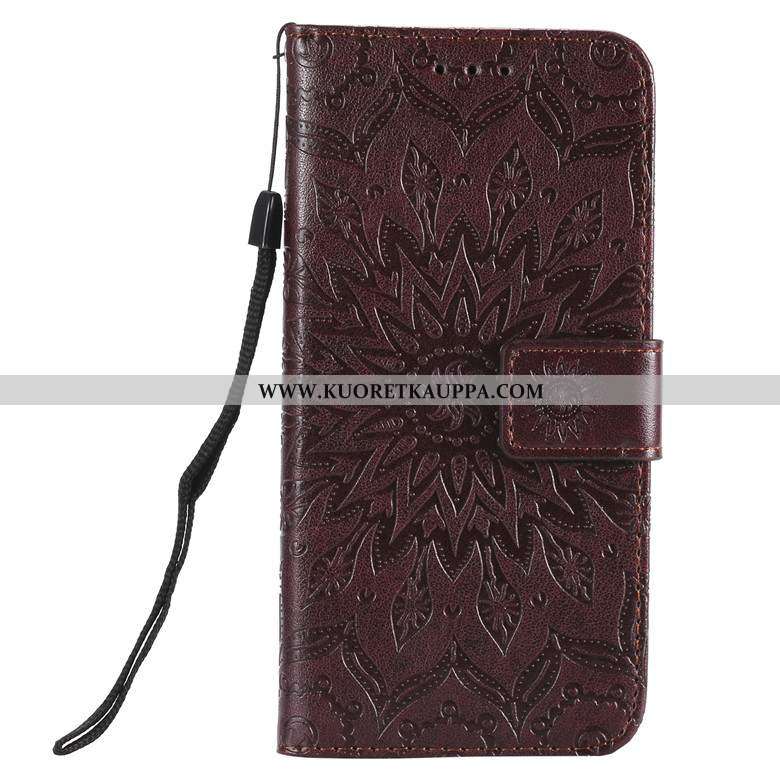 Kuori Nokia 3.2, Kuoret Nokia 3.2, Kotelo Nokia 3.2 Nahkakuori Suojaus Punainen