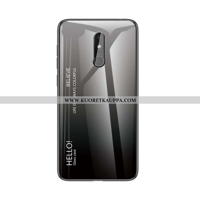 Kuori Nokia 3.2, Kuoret Nokia 3.2, Kotelo Nokia 3.2 Suojaus Lasi Kaltevuus Sininen