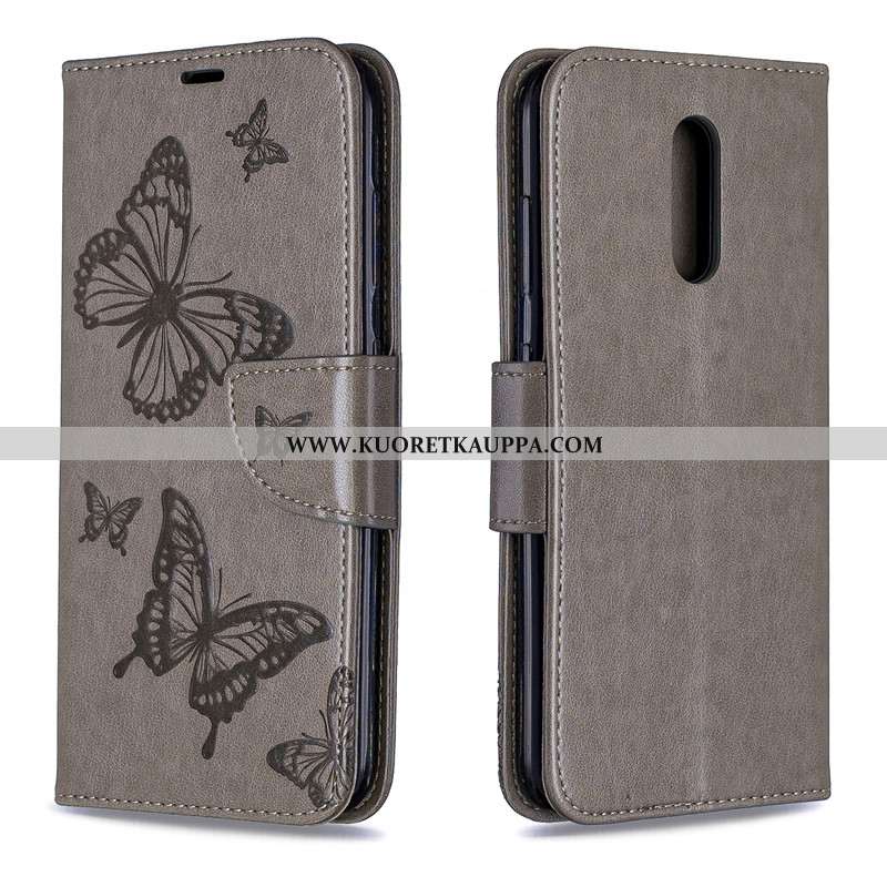 Kuori Nokia 3.2, Kuoret Nokia 3.2, Kotelo Nokia 3.2 Suojaus Nahkakuori Nahka Kohokuviointi Kukka Pun