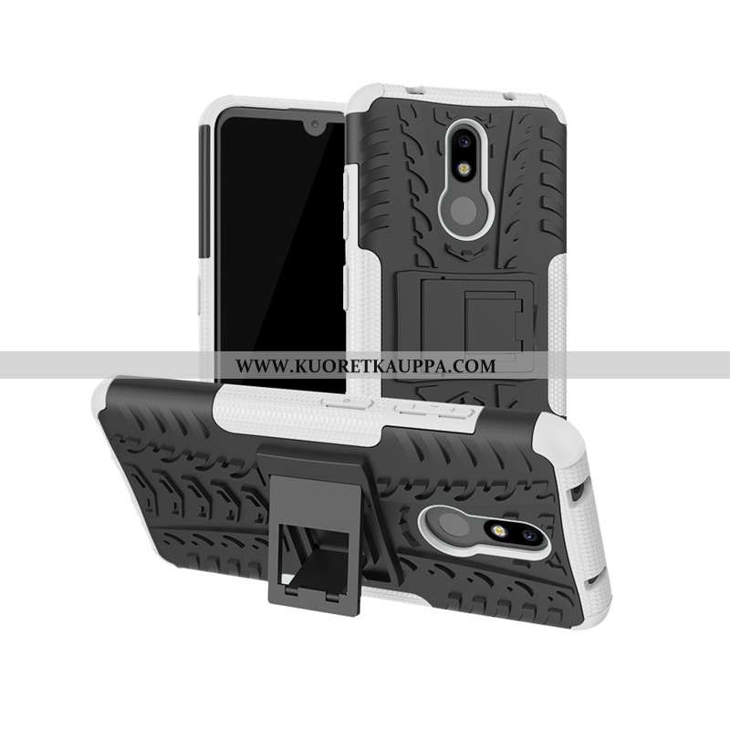 Kuori Nokia 3.2, Kuoret Nokia 3.2, Kotelo Nokia 3.2 Suojaus Punainen Tuki Murtumaton Pinkki