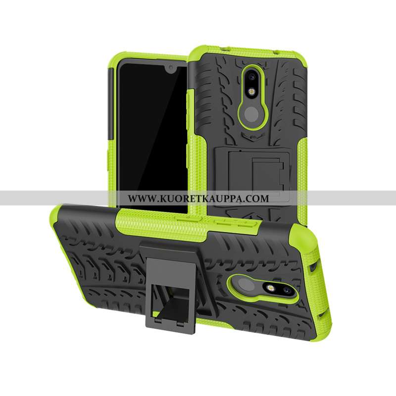 Kuori Nokia 3.2, Kuoret Nokia 3.2, Kotelo Nokia 3.2 Suojaus Punainen Tuki Murtumaton Pinkki