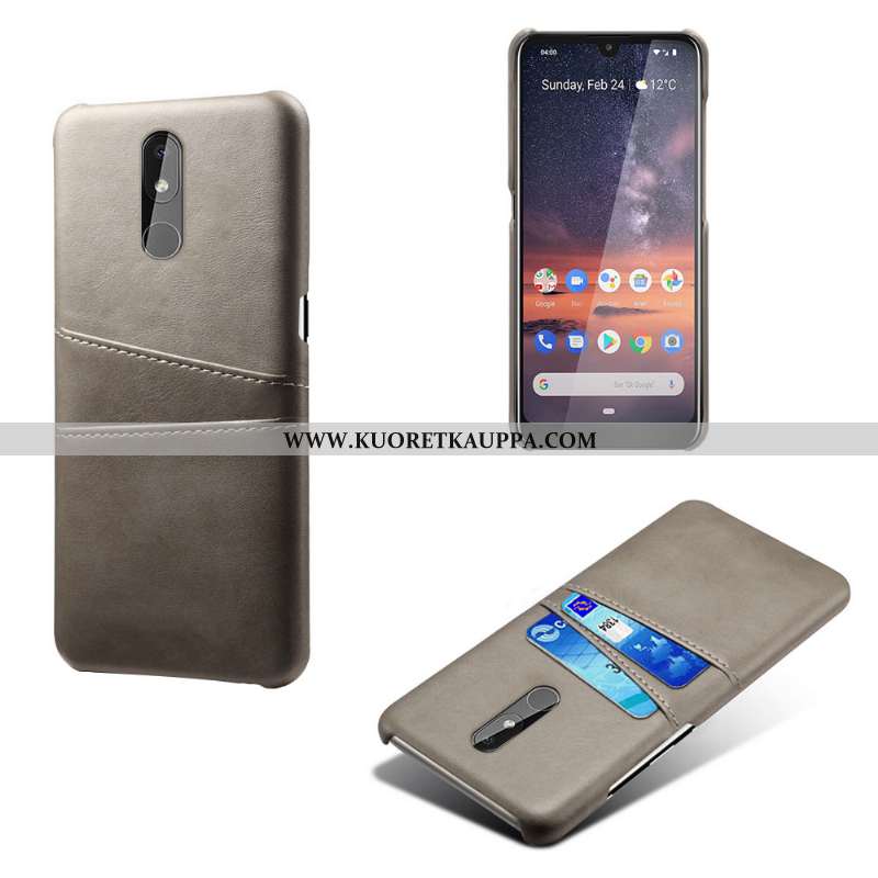 Kuori Nokia 3.2, Kuoret Nokia 3.2, Kotelo Nokia 3.2 Vuosikerta Nahka Liiketoiminta Suojaus Punainen