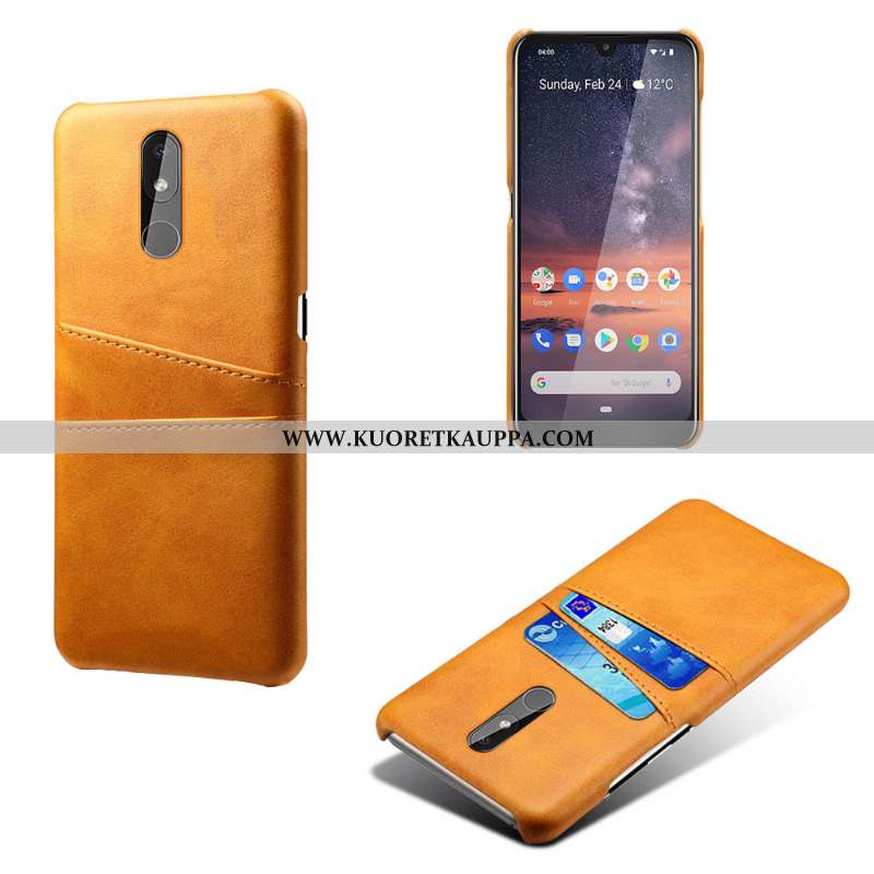 Kuori Nokia 3.2, Kuoret Nokia 3.2, Kotelo Nokia 3.2 Vuosikerta Nahka Liiketoiminta Suojaus Punainen