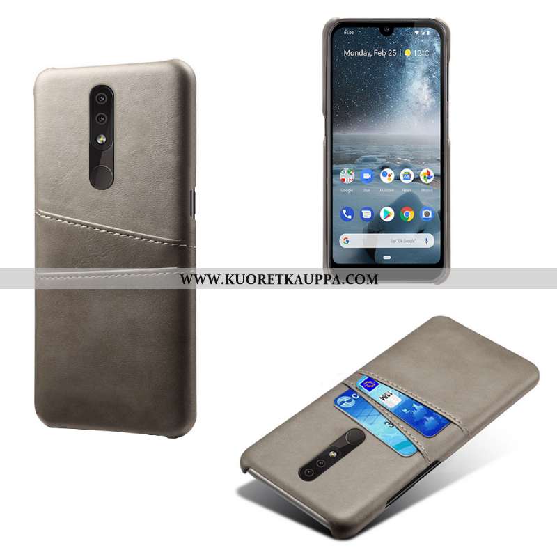 Kuori Nokia 4.2, Kuoret Nokia 4.2, Kotelo Nokia 4.2 Suojaus Nahka Suuntaus Murtumaton Tummansiniset