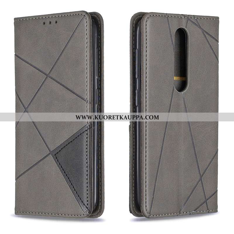 Kuori Nokia 4.2, Kuoret Nokia 4.2, Kotelo Nokia 4.2 Suojaus Nahkakuori Puhelimen Nahka Mustat