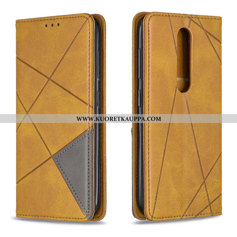 Kuori Nokia 4.2, Kuoret Nokia 4.2, Kotelo Nokia 4.2 Suojaus Nahkakuori Puhelimen Nahka Mustat