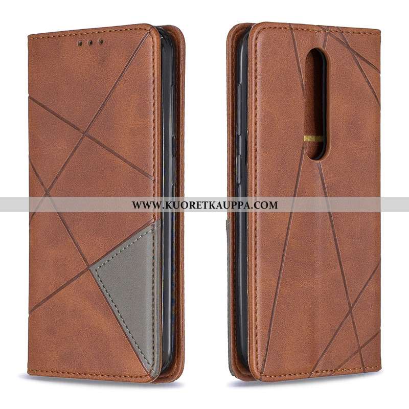 Kuori Nokia 4.2, Kuoret Nokia 4.2, Kotelo Nokia 4.2 Suojaus Nahkakuori Puhelimen Nahka Mustat