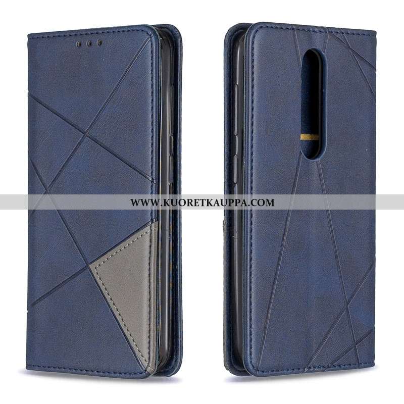 Kuori Nokia 4.2, Kuoret Nokia 4.2, Kotelo Nokia 4.2 Suojaus Nahkakuori Puhelimen Nahka Mustat