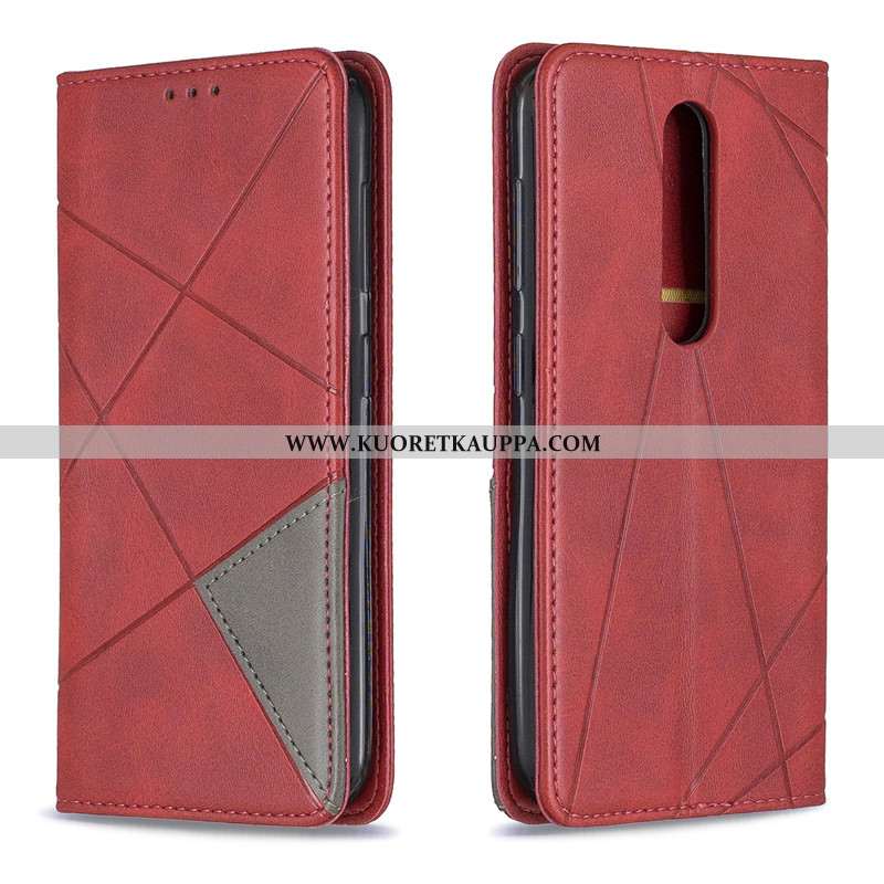 Kuori Nokia 4.2, Kuoret Nokia 4.2, Kotelo Nokia 4.2 Suojaus Nahkakuori Puhelimen Nahka Mustat