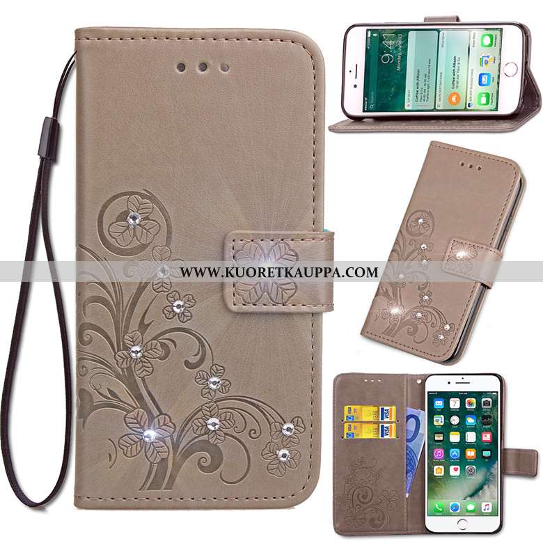 Kuori Nokia 4.2, Kuoret Nokia 4.2, Kotelo Nokia 4.2 Tila Nahkakuori Sininen Simpukka