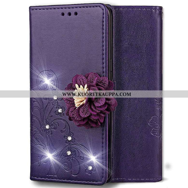 Kuori Nokia 4.2, Kuoret Nokia 4.2, Kotelo Nokia 4.2 Tila Nahkakuori Sininen Simpukka