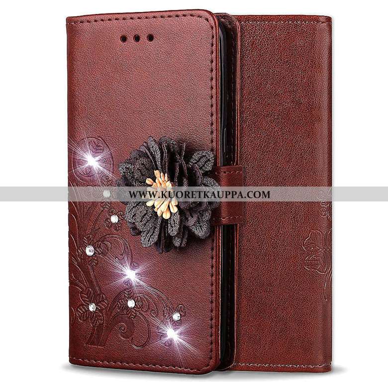 Kuori Nokia 4.2, Kuoret Nokia 4.2, Kotelo Nokia 4.2 Tila Nahkakuori Sininen Simpukka