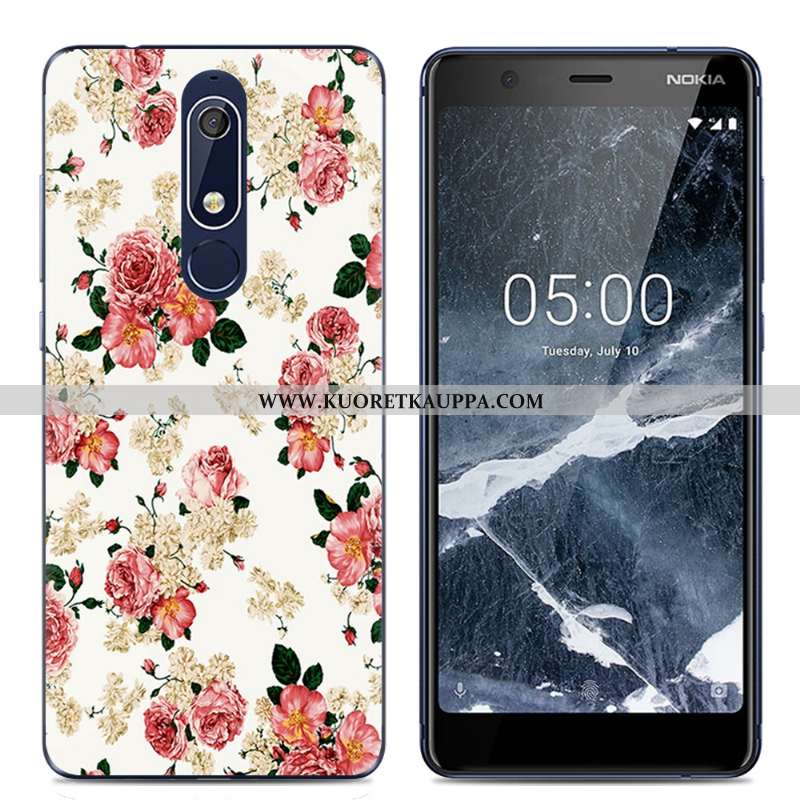 Kuori Nokia 5.1, Kuoret Nokia 5.1, Kotelo Nokia 5.1 Sarjakuva Suuntaus Jauhe Puhelimen Pinkki