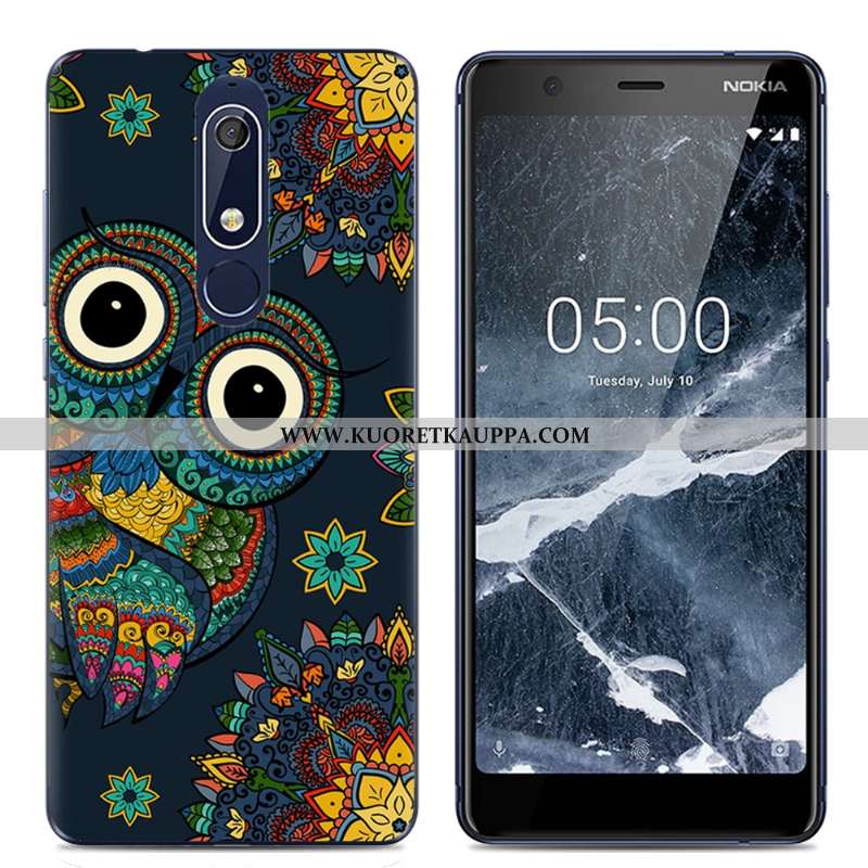 Kuori Nokia 5.1, Kuoret Nokia 5.1, Kotelo Nokia 5.1 Sarjakuva Suuntaus Jauhe Puhelimen Pinkki