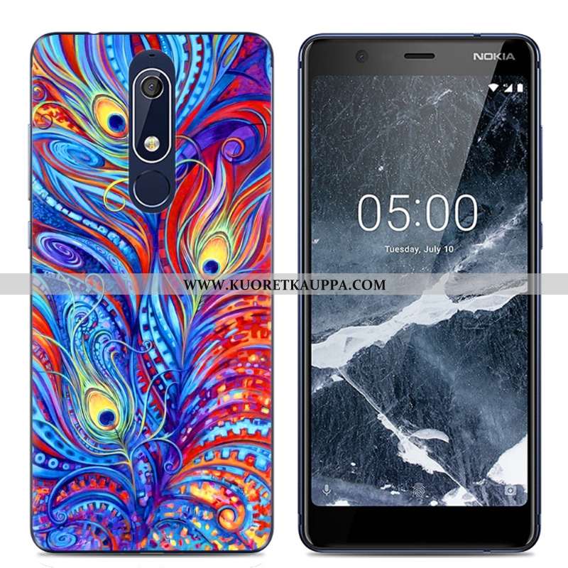 Kuori Nokia 5.1, Kuoret Nokia 5.1, Kotelo Nokia 5.1 Sarjakuva Suuntaus Jauhe Puhelimen Pinkki