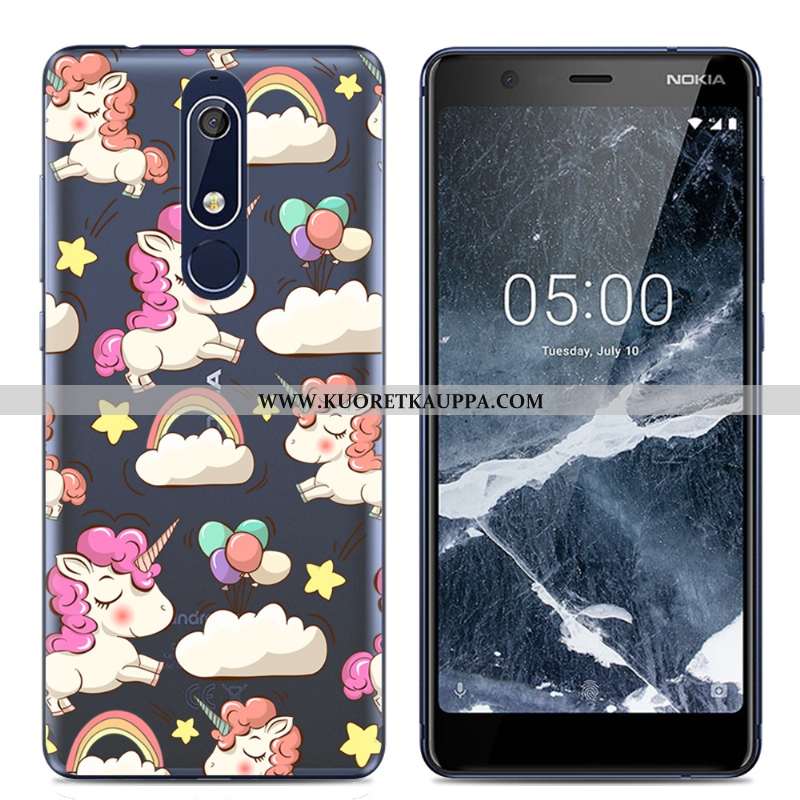 Kuori Nokia 5.1, Kuoret Nokia 5.1, Kotelo Nokia 5.1 Sarjakuva Suuntaus Jauhe Puhelimen Pinkki