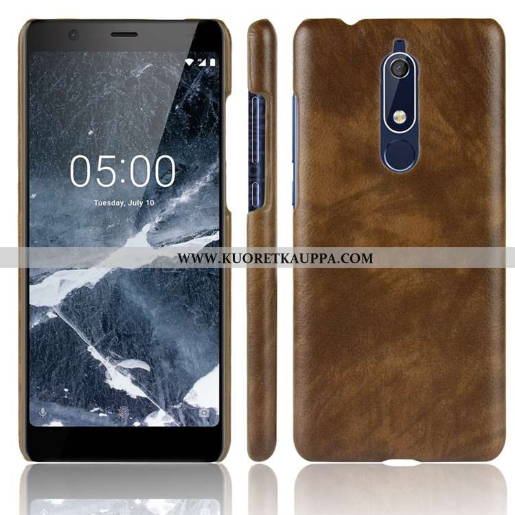 Kuori Nokia 5.1, Kuoret Nokia 5.1, Kotelo Nokia 5.1 Suojaus Luova Litsi Puhelimen Kova Mustat
