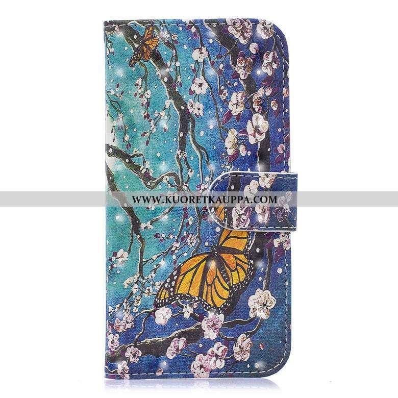 Kuori Nokia 5.1, Kuoret Nokia 5.1, Kotelo Nokia 5.1 Suojaus Nahkakuori Murtumaton Puhelimen Sininen